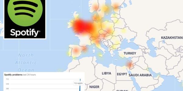 Spotify-down-detector-live-status-map