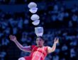 Red-Panda-falls-during-WNBA-halftime-performance
